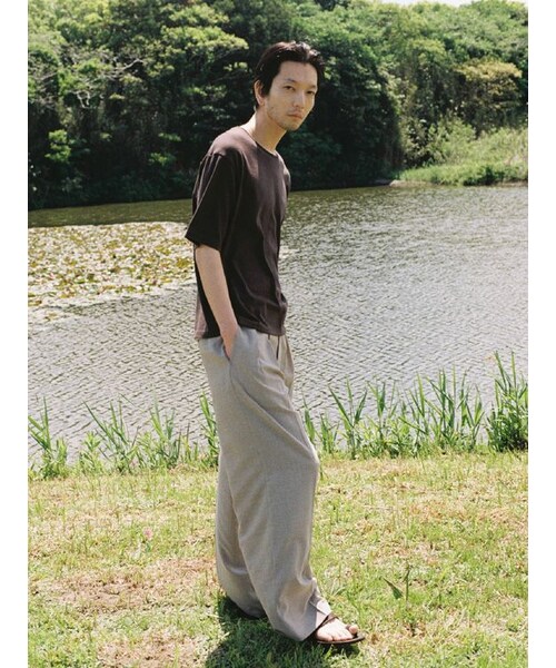 LIDNM(リドム)の「AGED PIMA DRIFT TEE(Tシャツ/カットソー・メンズ・ブラック/ブラウン・S/M/L)」の16枚目の写真