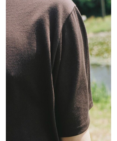 LIDNM(リドム)の「AGED PIMA DRIFT TEE(Tシャツ/カットソー・メンズ・ブラック/ブラウン・S/M/L)」の17枚目の写真