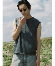 LIDNM | MERINO WOOL SLEEVELESS TEE(タンクトップ)