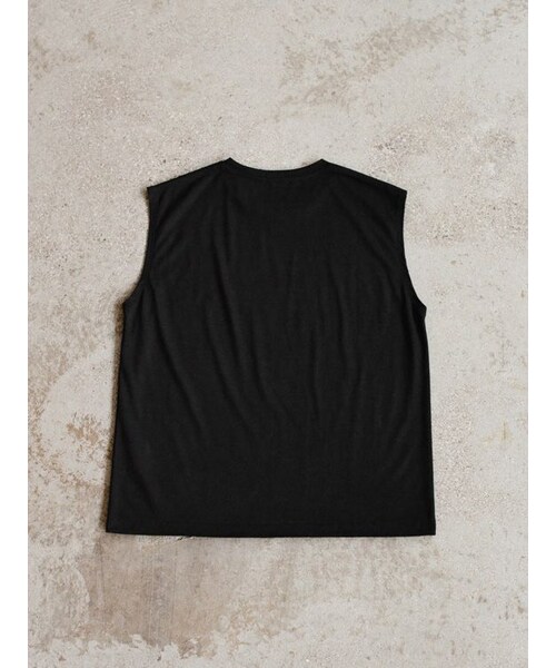 LIDNM(リドム)の「MERINO WOOL SLEEVELESS TEE(タンクトップ・メンズ・ブラック/グレー・S/M/L)」の11枚目の写真