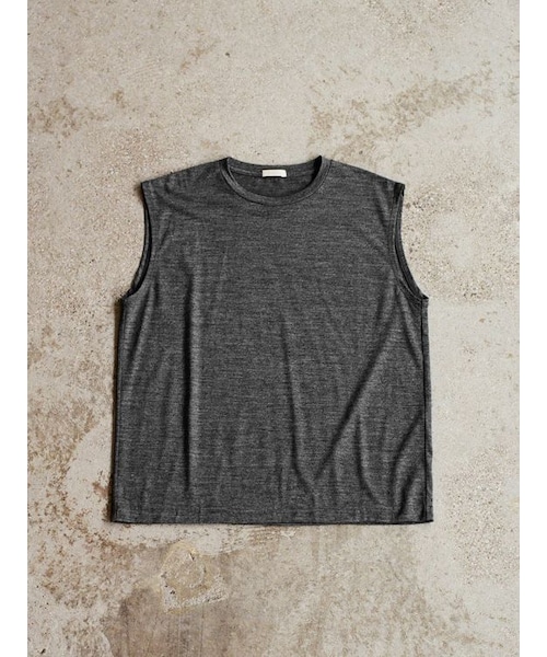 LIDNM(リドム)の「MERINO WOOL SLEEVELESS TEE(タンクトップ・メンズ・ブラック/グレー・S/M/L)」の20枚目の写真