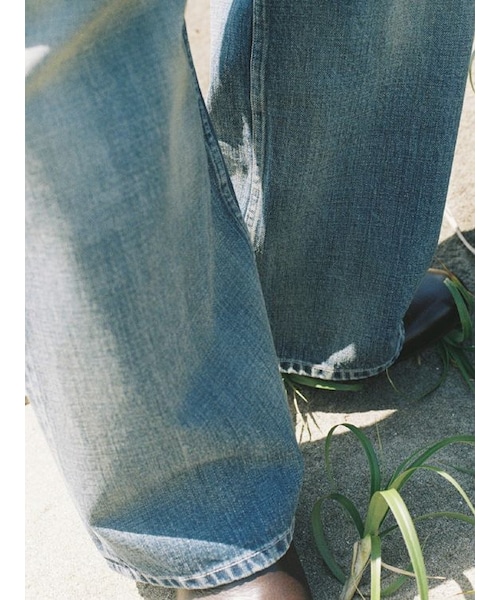 LIDNM（リドム）の「SEMI WIDE HERITAGE DENIM PANTS（デニム