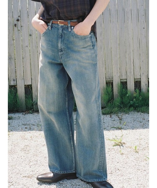 LIDNM（リドム）の「SEMI WIDE HERITAGE DENIM PANTS（デニム