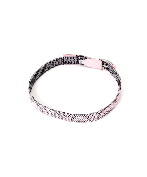 BEAVER(ビーバー)の「ゴムメッシュ ベルト <PALE TONEシリーズ> (UNISEX)(ファッション雑貨・メンズ・ホワイト/ペールピンク/ブルーグリーン/ネイビー・FR)」の4枚目の写真