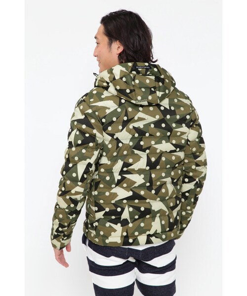 BEAVER（ビーバー）の「ナイロンタスランストレッチドビー 中綿キルティングフーディジャケット ＜カモドット柄＞（ジャケット/アウター・メンズ・カモドット・4/5/6）」の4枚目の写真