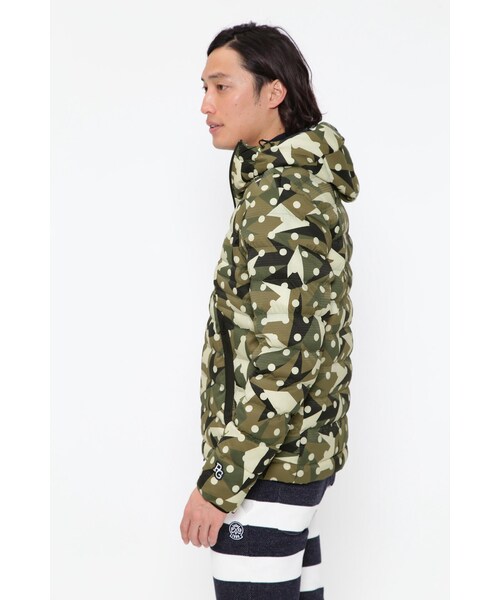 BEAVER（ビーバー）の「ナイロンタスランストレッチドビー 中綿キルティングフーディジャケット ＜カモドット柄＞（ジャケット/アウター・メンズ・カモドット・4/5/6）」の5枚目の写真