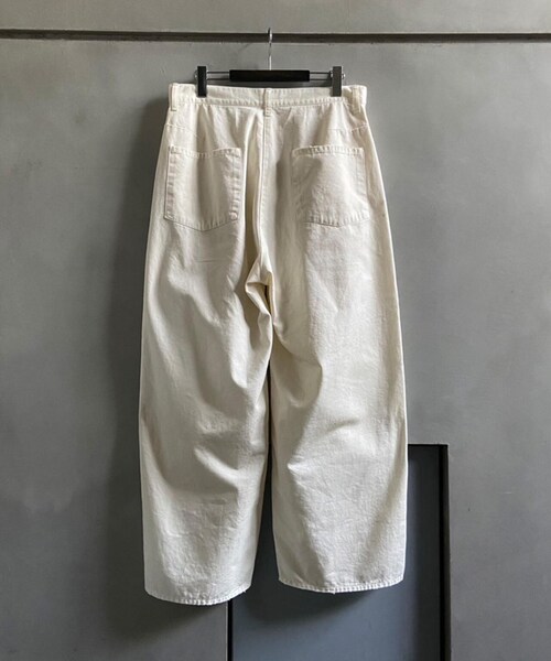 GARDEN（ガーデン）の「ANCELLM/アンセルム/WIDE CHINO SLACKS（パンツ・メンズ・ブラウン/アイボリー・1/2/3）」の15枚目の写真