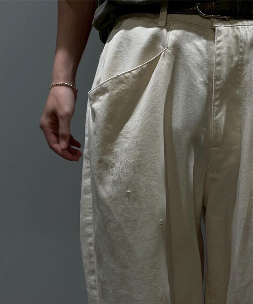 GARDEN（ガーデン）の「ANCELLM/アンセルム/WIDE CHINO SLACKS（パンツ・メンズ・ブラウン/アイボリー・1/2/3）」の13枚目の写真