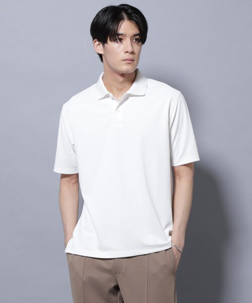GARDEN（ガーデン）の「「N POLO」 AERO FREEZE 鹿の子ポロシャツ（トップス・メンズ・ブラック/ホワイト・S/M/L）」の16枚目の写真