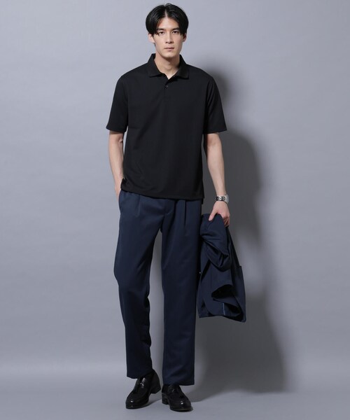 GARDEN（ガーデン）の「「N POLO」 AERO FREEZE 鹿の子ポロシャツ（トップス・メンズ・ブラック/ホワイト・S/M/L）」の5枚目の写真