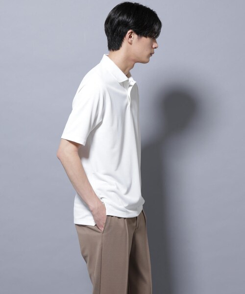 GARDEN（ガーデン）の「「N POLO」 AERO FREEZE 鹿の子ポロシャツ（トップス・メンズ・ブラック/ホワイト・S/M/L）」の17枚目の写真