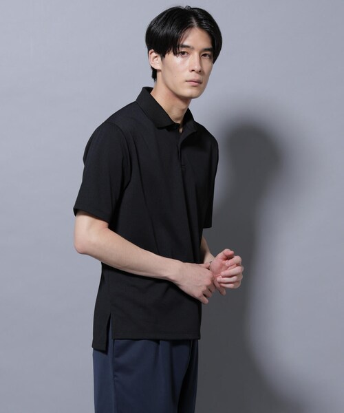GARDEN（ガーデン）の「「N POLO」 AERO FREEZE 鹿の子ポロシャツ（トップス・メンズ・ブラック/ホワイト・S/M/L）」の2枚目の写真
