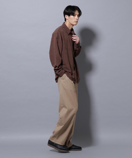 GARDEN(ガーデン)の「「大人のワイドパンツ」TWソロテックスワイドイージースラックス(パンツ・メンズ・ベージュ/ネイビー・S/M/L)」の21枚目の写真