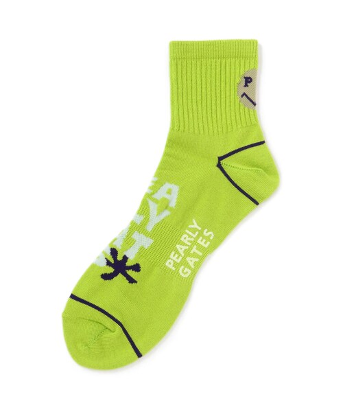 BEAVER（ビーバー）の「BIGロゴショートソックス (MENS)（ファッション雑貨・メンズ・ホワイト/ネイビー/ライトグリーン・FR）」の8枚目の写真