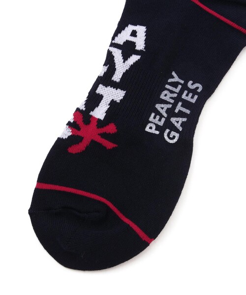 BEAVER（ビーバー）の「BIGロゴショートソックス (MENS)（ファッション雑貨・メンズ・ホワイト/ネイビー/ライトグリーン・FR）」の4枚目の写真