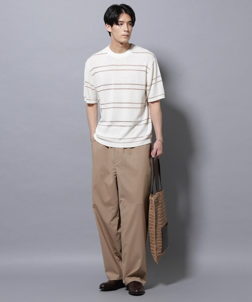 GARDEN（ガーデン）の「ブークレーラメボーダー ニットTシャツ（トップス・メンズ・ブラック/ホワイト・M/L）」の5枚目の写真