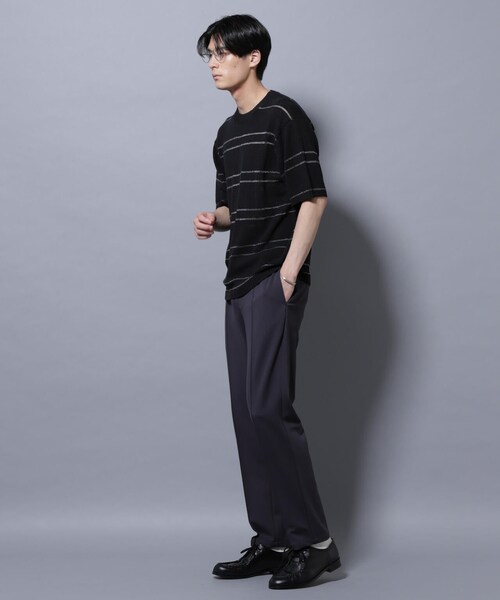 GARDEN（ガーデン）の「ブークレーラメボーダー ニットTシャツ（トップス・メンズ・ブラック/ホワイト・M/L）」の14枚目の写真