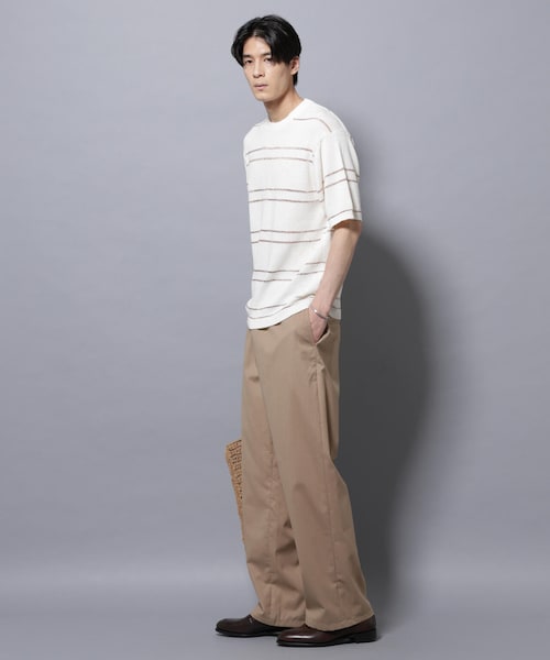 GARDEN（ガーデン）の「ブークレーラメボーダー ニットTシャツ（トップス・メンズ・ブラック/ホワイト・M/L）」の6枚目の写真