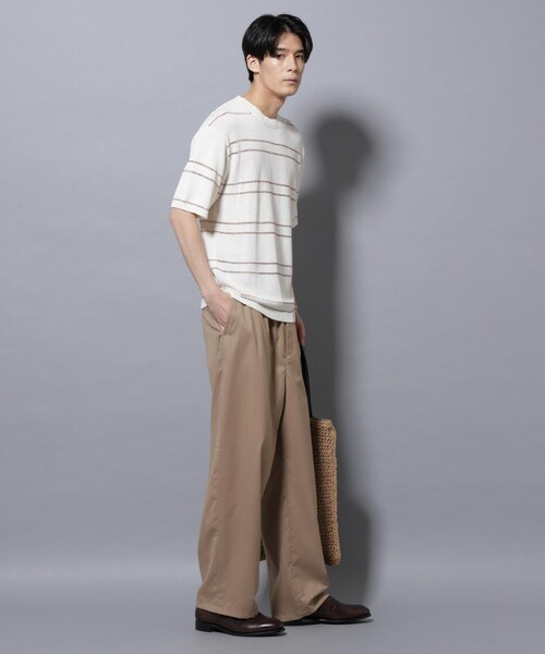 GARDEN（ガーデン）の「ブークレーラメボーダー ニットTシャツ（トップス・メンズ・ブラック/ホワイト・M/L）」の7枚目の写真