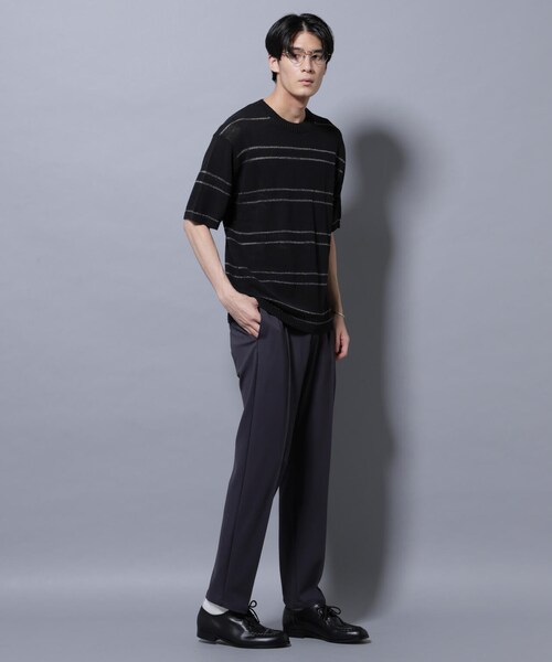 GARDEN（ガーデン）の「ブークレーラメボーダー ニットTシャツ（トップス・メンズ・ブラック/ホワイト・M/L）」の13枚目の写真