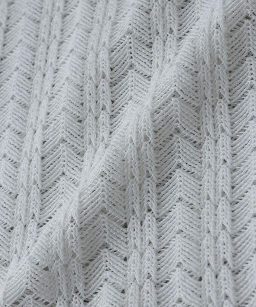 GARDEN（ガーデン）の「メッシュラッセル スキッパーポロ（トップス・メンズ・ホワイト/ブラウン・M/L）」の22枚目の写真