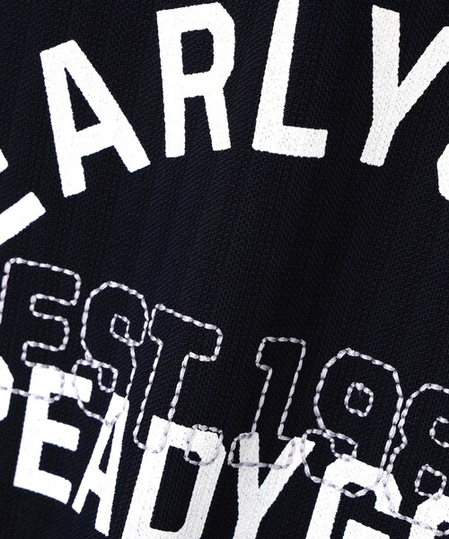 GARDEN（ガーデン）の「裏カノコストライプ調半袖ポロシャツ（トップス・メンズ・ホワイト/ダークネイビー/オレンジ・4/5/6）」の11枚目の写真