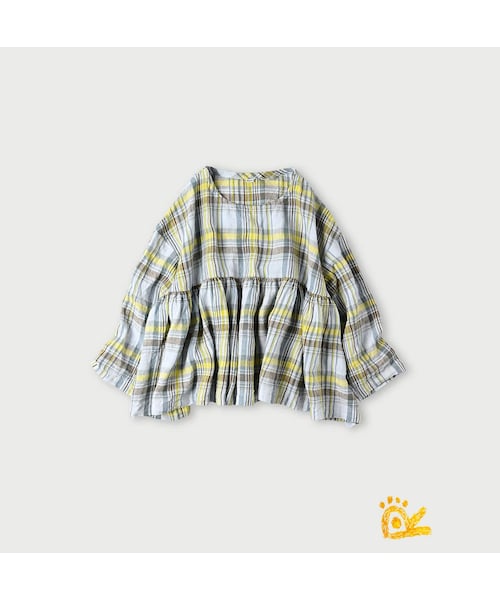 ONEONE インドリネンのギャザーブラウス 7日まで限定出品】45R ONEONE