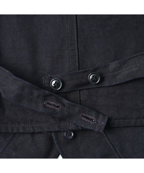 45R（フォーティファイブアール）の「ダックの908ベスト（インディゴ）（ジャケット/アウター・レディース・73-インディゴ・01-XS/02-S/03-M/04-L）」の17枚目の写真