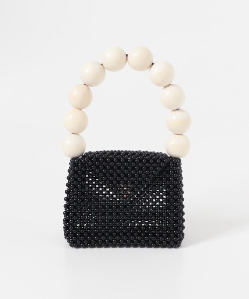 URBAN RESEARCH DOORS(アーバンリサーチドアーズ)の「TOOS WOOD BALL HANDBAG(ハンドバッグ・レディース・BLACK・One)」の2枚目の写真