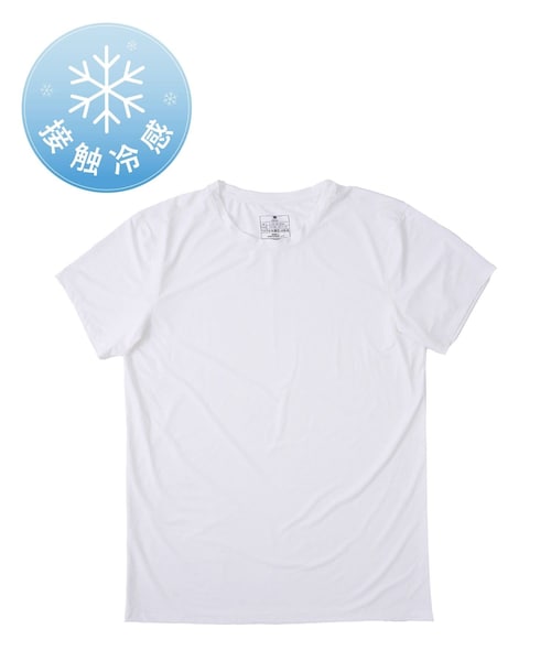 3coins(3coins)の「トリコウェア接触冷感インナーTシャツ:L/MENS(Tシャツ/カットソー・メンズ・ブラック/ホワイト・FREE)」の2枚目の写真