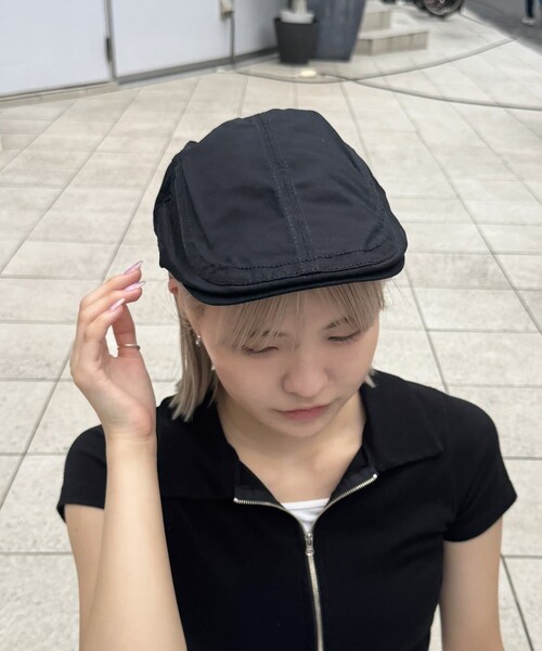 Lattice（Lattice）の「シンプルハンチングキャップ（ハンチング/ベレー帽・レディース・ブラウン/ベージュ/ブラック・FREE）」の2枚目の写真