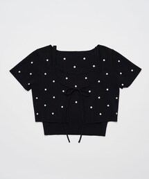 OLIVE des OLIVE | ドットボレロアンサンブル(トップス)