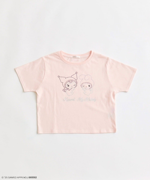 OLIVE des OLIVE（オリーブデオリーブ）の「メロクロキラキラTシャツ（Tシャツ/カットソー・レディース・オフホワイト/ラベンダー/ピンク・FREE）」の3枚目の写真