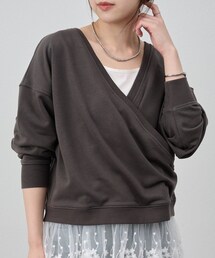 SHENERY | 《前後2WAY仕様》カシュクールスウェット(Tシャツ/カットソー)