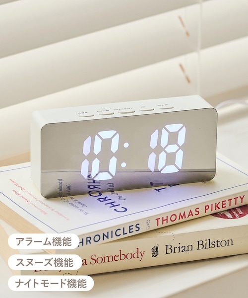 3coins（3coins）の「デジタル時計（置時計・その他/アイボリー・FREE）」の2枚目の写真