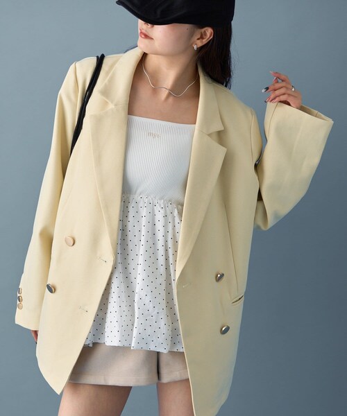 mystic（ミスティック）の「金ボタンテーラードジャケット（テーラード