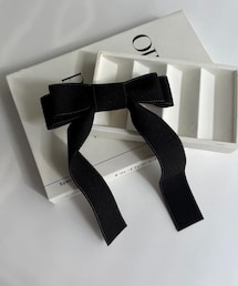 CAPRICIEUX LE'MAGE（カプリシューレマージュ）の「〈GOLDY/ゴールディ〉スエードリボンバレッタ（バレッタ/ヘアクリップ）」