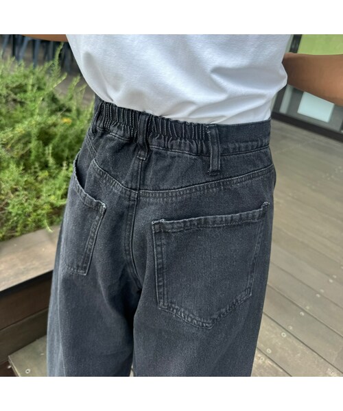 copine（コピン）の「カーブデニムパンツ(ブラック)（デニムパンツ・レディース・ブラック・M）」の4枚目の写真