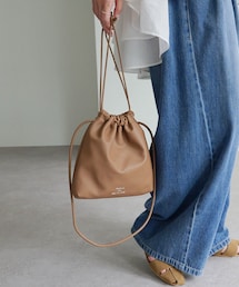 PUAL CE CIN | 【リバイバル/新色登場】フェイクレザー巾着バッグ(バッグ)