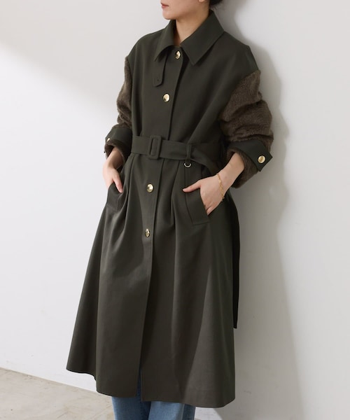 今季　コラージュギャラルダギャランテ　ベージュ トレンチ　アウター　ジャケット COLLAGE GALLARDAGALANTE（コラージュガリャルダガランテ）｜トレンチ