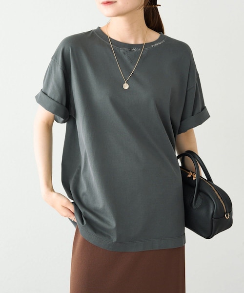 おまとめ　ピュアルセシンバルーンシルエットTシャツチャコールグレーホワイト2点 PUAL CE CIN（ピュアルセシン）の「ワンポイント刺繍