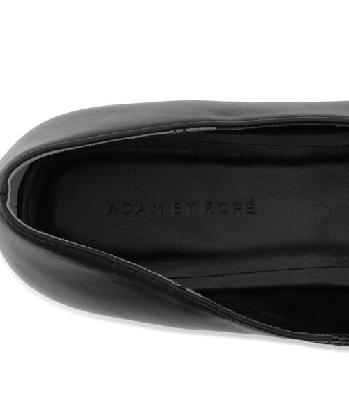 ADAM ET ROPE'(アダムエロペ)の「スクエアトゥフラットシューズ(パンプス・レディース・ブラック/キナリ・23.0/23.5/24.0/24.5)」の20枚目の写真