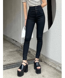 EMODA | 【ELDER】SYMハイウエストデニム(デニムパンツ)