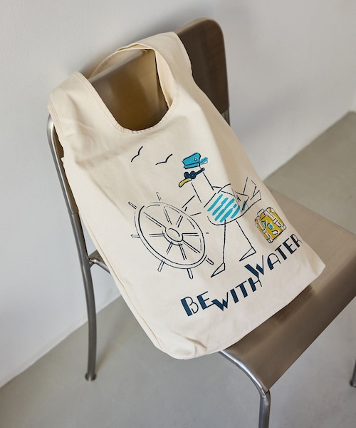 ROPE' PICNIC（ロペピクニック）の「【HERRY HANSEN/へリーハンセン】TEAR DROP TOTE（トートバッグ・レディース・キナリ/キナリ系・F）」の5枚目の写真