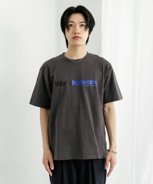 SENSE OF PLACE by URBAN RESEARCH（センスオブプレイスバイアーバンリサーチ）の「company logo short-sleeve t-shirts A（Tシャツ/カットソー・メンズ・OFF WHITE/CHARCOAL/LIME・M/L）」の17枚目の写真