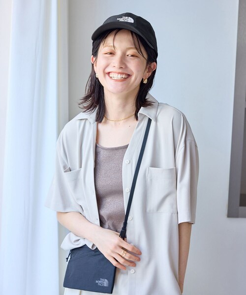 ROPE' PICNIC(ロペピクニック)の「【THE NORTH FACE/ザ・ノースフェイス】LONG BILL CAP(キャップ・レディース・ブラック/ベージュ・F)」の5枚目の写真