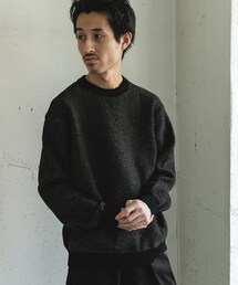 ジャガードモールニットプルオーバー
