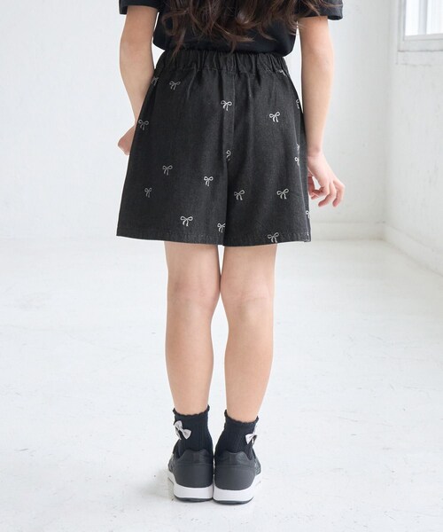 ROPE' PICNIC（ロペピクニック）の「【KIDS/キッズ】リボン柄デニムピンタックパンツ（デニムパンツ・キッズ・ブラック系/サックス・L/M/S）」の11枚目の写真