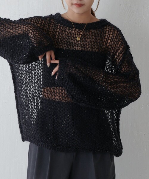 Lui's（ルイス）の「モヘア手編みニット（ニット/セーター）」 - WEAR