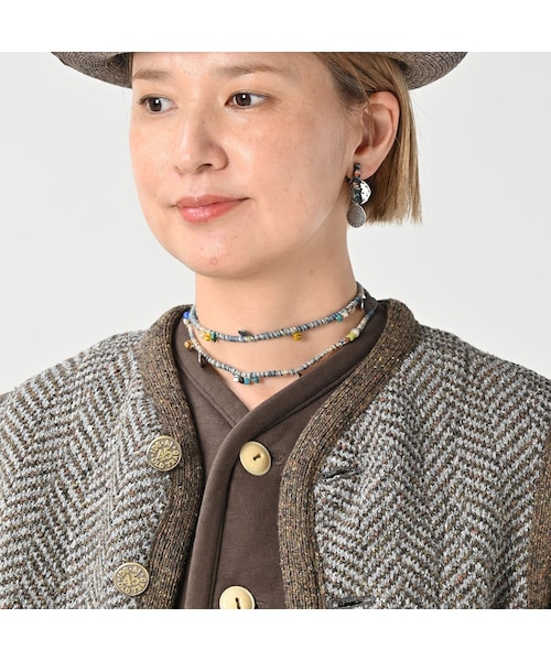 45R モンブランヘリンボンの908ベスト 45R（フォーティファイブアール）の「モンブラウンへリンボンの908